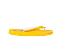 Klapki KISS 026 YELLOW OR NEON, Żółty, Guma. Żółte klapki Azaleia, bez wzorów, z gumy, bez obcasa, bez zapięcia. W wyprzedaży za 19.00 zł.