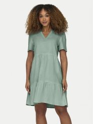 ONLY Sukienka letnia Tiri-Caro 15310970 Zielony Regular Fit. Zielone sukienki ONLY, xl, bez wzorów, z wiskozy, bez kołnierzyka, bez ramiączek. Za 269.99 zł.