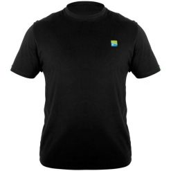 Koszulka Wędkarska Z Nadrukiem Preston Lightweight Black T-Shirt. Czarne t-shirty FOX, s, bez wzorów, sportowe, bez kołnierzyka, bez ramiączek. Za 138.90 zł.