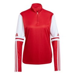 Bluza damska adidas Squadra 25 Training Top. Czerwone bluzy adidas, na zimę, bez wzorów, z tkaniny, bez ramiączek, bez kaptura. Za 131.99 zł.