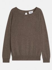 AUTHENTIC CASHMERE Kaszmirowy sweter "Dibona" w kolorze ciemnobrązowym rozmiar: M. Brązowe swetry AUTHENTIC CASHMERE, m, bez wzorów, z kaszmiru, bez ramiączek. Za 437.17 zł.