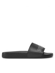 LOVE MOSCHINO Klapki JA28122G1II13000 Czarny. Czarne klapki Love Moschino, bez wzorów, z tworzywa sztucznego, bez obcasa, bez zapięcia. Za 649.99 zł.