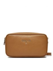 Patrizia Pepe Torebka 8B0185/L001-B800 Brązowy. Brązowe listonoszki Patrizia Pepe, bez wzorów, ze skóry, bez dodatków. Za 639.99 zł.