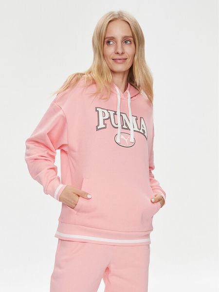 Puma Bluza Puma Squad 621489 Różowy Regular Fit. Czerwone bluzy Puma, xs, bez wzorów, z bawełny, bez kaptura. Za 189.99 zł.