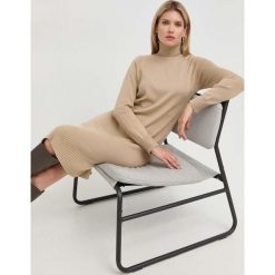 Max Mara Leisure sukienka wełniana kolor beżowy mini prosta. Brązowe sukienki Max Mara Leisure, na co dzień, l, bez wzorów, z wełny, bez kołnierzyka, bez ramiączek, mini, proste. Za 1,229.90 zł.