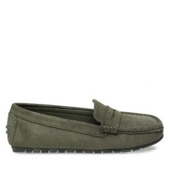 Mokasyny Jenny Fairy. Zielone mokasyny Jenny Fairy, bez wzorów. Za 89.99 zł.
