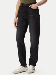 Guess Jeans Jeansy W6YA0D D1148 Czarny Relaxed Fit. Czarne jeansy Guess Jeans, z aplikacjami, z bawełny. Za 439.99 zł.