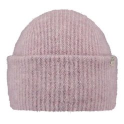 Dzianinowa czapka damska Barts Kylar. Fioletowe czapki zimowe Barts, bez wzorów, z dzianiny, eleganckie. Za 239.00 zł.