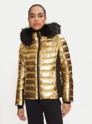 LOLA CASADEMUNT Kurtka puchowa LF2401008 Złoty Regular Fit. Żółte kurtki LOLA CASADEMUNT, m, bez wzorów, z puchu, bez kaptura. Za 519.99 zł.