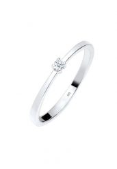 Elli DIAMONDS Damski zaręczynowy soliter diament (0.03 ct.) w srebrze 925 Sterling Silver Pierścionki 1 ct. Szare pierścionki Elli DIAMONDS, z diamentem, srebrne. Za 488.99 zł.
