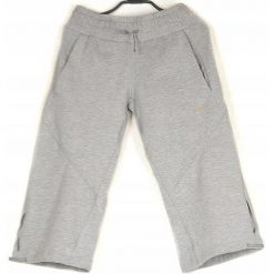 Spodenki dresowe damskie REEBOK nogawki 3/4. Szare szorty sportowe Reebok, bez wzorów, z dresówki. Za 79.00 zł.