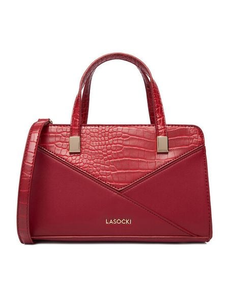 Lasocki Torebka CEO-LSK-M-001-09 Czerwony. Czerwone torebki klasyczne Lasocki, bez wzorów, z materiału, bez dodatków. Za 169.99 zł.