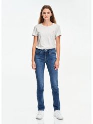 Levi's Dżinsy "312" - Slim fit - w kolorze granatowym rozmiar: W31/L32. Niebieskie jeansy Levi's, l, z aplikacjami, klasyczne, z podwyższonym stanem. Za 179.39 zł.