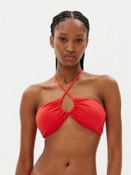 MICHAEL Michael Kors Góra od bikini MM7M327 Czerwony. Czerwone bikini MICHAEL Michael Kors, bez wzorów, z syntetyku. Za 369.99 zł.