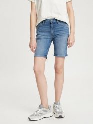 Cross Jeans Szorty dżinsowe w kolorze niebieskim rozmiar: W31. Niebieskie szorty Cross Jeans, z aplikacjami, z jeansu, klasyczne. Za 88.02 zł.