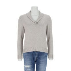 Second life - Damski szary sweter - Jak nowy. Szare swetry Ralph Lauren, bez wzorów, bez ramiączek. Za 127.76 zł.