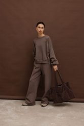 TORBA POPPY CZEKOLADOWA One size - Flawless. Brązowe shopper bag Flawless, bez wzorów, na ramię, bez dodatków. Za 249.00 zł.