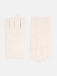 Perfect Cashmere Kaszmirowe rękawiczki "Hailey" w kolorze kremowym rozmiar: onesize. Brązowe rękawiczki Perfect Cashmere, bez wzorów, z kaszmiru. Za 126.99 zł.
