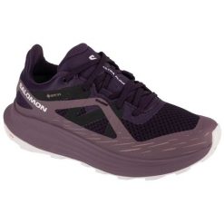 Buty do biegania Salomon Ultra Flow Gtx 474743 fioletowe. Fioletowe buty do biegania bez wzorów, z gumy, bez zapięcia, do biegania. Za 708.57 zł.