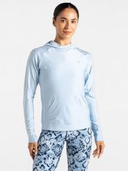 Dare 2b Bluza sportowa "Sprint City" w kolorze błękitnym rozmiar: 44. Niebieskie bluzy z kapturem Dare 2b, bez wzorów, z materiału, bez kaptura, do biegania. Za 97.51 zł.