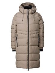 Cecil Płaszcz zimowy w kolorze szarobrązowym rozmiar: 42. Brązowe płaszcze Cecil, na zimę, bez wzorów, z puchu, bez kaptura. Za 327.87 zł.