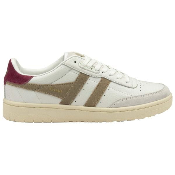Sznurowane trampki damskie Gola Falcon. Białe trampki Gola, bez wzorów, z gumy, eleganckie, bez zapięcia. Za 473.35 zł.