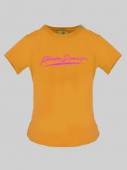 Plein Sport Koszulka w kolorze pomarańczowym rozmiar: XS. Pomarańczowe t-shirty sportowe Plein Sport, xs, bez wzorów, bez ramiączek. Za 145.26 zł.