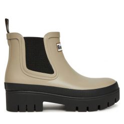 Kalosze Barbour. Brązowe kalosze Barbour, bez wzorów, bez zapięcia. Za 289.99 zł.