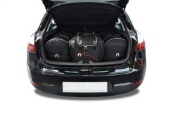 Torby Do Bagażnika Renault Megane Hatchback 2008-2015 4Szt Kjust. Czarne torby podróżne KJUST, bez wzorów, z kauczuku. Za 1,196.00 zł.