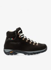 Buty trekkingowe damskie Zamberlan New Trail Lite Evo GTX. Czarne trekkingi Zamberlan, bez wzorów, z gore-texu, bez zapięcia, trekkingowe, gore-tex. Za 687.49 zł.