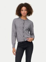 ONLY Kardigan Camille 15349639 Szary Regular Fit. Szare swetry ONLY, s, bez wzorów, z syntetyku, bez ramiączek. Za 159.99 zł.