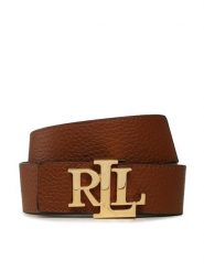 LAUREN RALPH LAUREN Pasek 412912040002 Brązowy. Brązowe paski Lauren Ralph Lauren, bez wzorów, ze skóry. Za 359.99 zł.