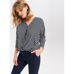 Wiskozowa bluzka - Granatowy. Bluzki marki Reserved. Za 49.99 zł.