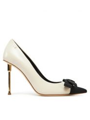 Elisabetta Franchi Szpilki SA-01L-51E2-V540 Écru. Szpilki Elisabetta Franchi, bez wzorów, ze skóry, bez obcasa, na szpilce, bez zapięcia. Za 1,629.00 zł.
