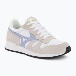 Buty damskie Mizuno ML87. Białe trekkingi Mizuno, bez wzorów, bez zapięcia, trekkingowe. Za 199.99 zł.