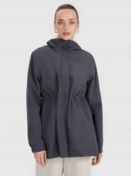 KURTKA PARKA DAMSKA 4F PRZEJŚCIOWA MEMBRANA 8000 Z KAPTUREM SZARA. Szare kurtki 4f, l, bez wzorów, z kapturem. Za 349.99 zł.