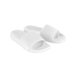Japonki Unisex Dla Dorosłych. Białe japonki JUST COOL, bez wzorów, z materiału. Za 76.99 zł.