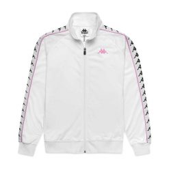 Damska bluza dresowa Kappa Wanniston. Białe bluzy Kappa, bez wzorów, z dresówki, sportowe, bez ramiączek, bez kaptura. Za 391.50 zł.