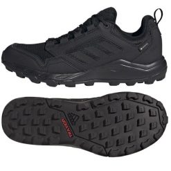 Buty adidas Terrex Tracerocker 2 Gtx W GZ8916 czarne. Czarne buty do biegania adidas, bez wzorów, z gore-texu, bez zapięcia, do biegania, adidas terrex, gore-tex. Za 591.46 zł.