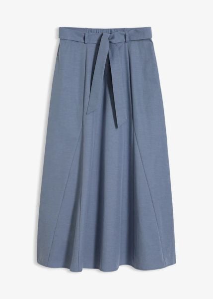 Spódnica maxi z godetami, z lyocellu. Niebieskie spódnice bonprix, bez wzorów, z lyocellu, maxi. Za 59.99 zł.
