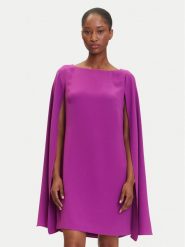 LAUREN RALPH LAUREN Sukienka koktajlowa 2,53855E+11 Fioletowy Slim Fit. Fioletowe sukienki Lauren Ralph Lauren, bez wzorów, z syntetyku, wizytowe, bez kołnierzyka, bez ramiączek. Za 1,199.00 zł.