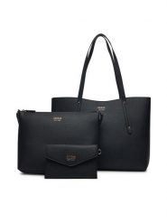 Guess Torebka HWPG96 48230 Czarny. Czarne torebki klasyczne Guess, z aplikacjami, ze skóry, bez dodatków. Za 399.99 zł.