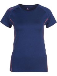 Peak Mountain Koszulka funkcyjna w kolorze granatowym rozmiar: M. Niebieskie t-shirty sportowe Peak Mountain, m, bez wzorów, z materiału, bez ramiączek, outdoorowe. Za 101.23 zł.
