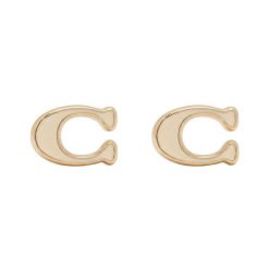 Kolczyki Coach. Żółte kolczyki Coach, złote. Za 169.99 zł.