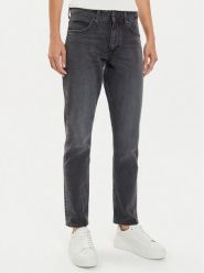 Lee Jeansy Rider 112341336 Czarny Slim Fit. Czarne jeansy Lee, bez wzorów, z bawełny. Za 199.99 zł.