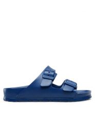 Birkenstock Klapki Arizona Eva 1019142 Granatowy. Niebieskie klapki Birkenstock, bez wzorów, z tworzywa sztucznego, bez obcasa, bez zapięcia. Za 199.99 zł.