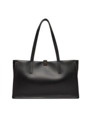 Calvin Klein Torebka Ck Narrate E/W Shoulder Bag K60K612987 Czarny. Czarne torebki klasyczne Calvin Klein, bez wzorów, ze skóry, bez dodatków. Za 589.99 zł.