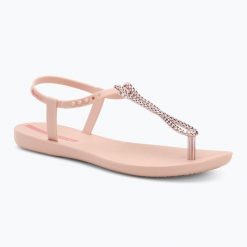 Sandały damskie Ipanema Class Twist. Czerwone sandały Ipanema, bez wzorów, z gumy, klasyczne, bez obcasa, bez zapięcia. Za 83.99 zł.