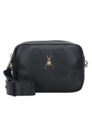 Patrizia Pepe Torebka 8B0232/L001-K118 Czarny. Czarne listonoszki Patrizia Pepe, bez wzorów, ze skóry, bez dodatków. Za 389.99 zł.