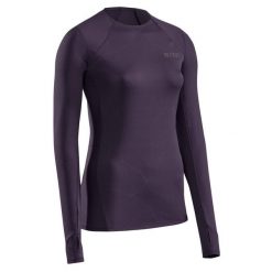 Koszulka sportowa z długim rękawem CEP Reflective damska. Fioletowe t-shirty sportowe CEP, l, bez wzorów, bez ramiączek, do biegania. Za 299.00 zł.